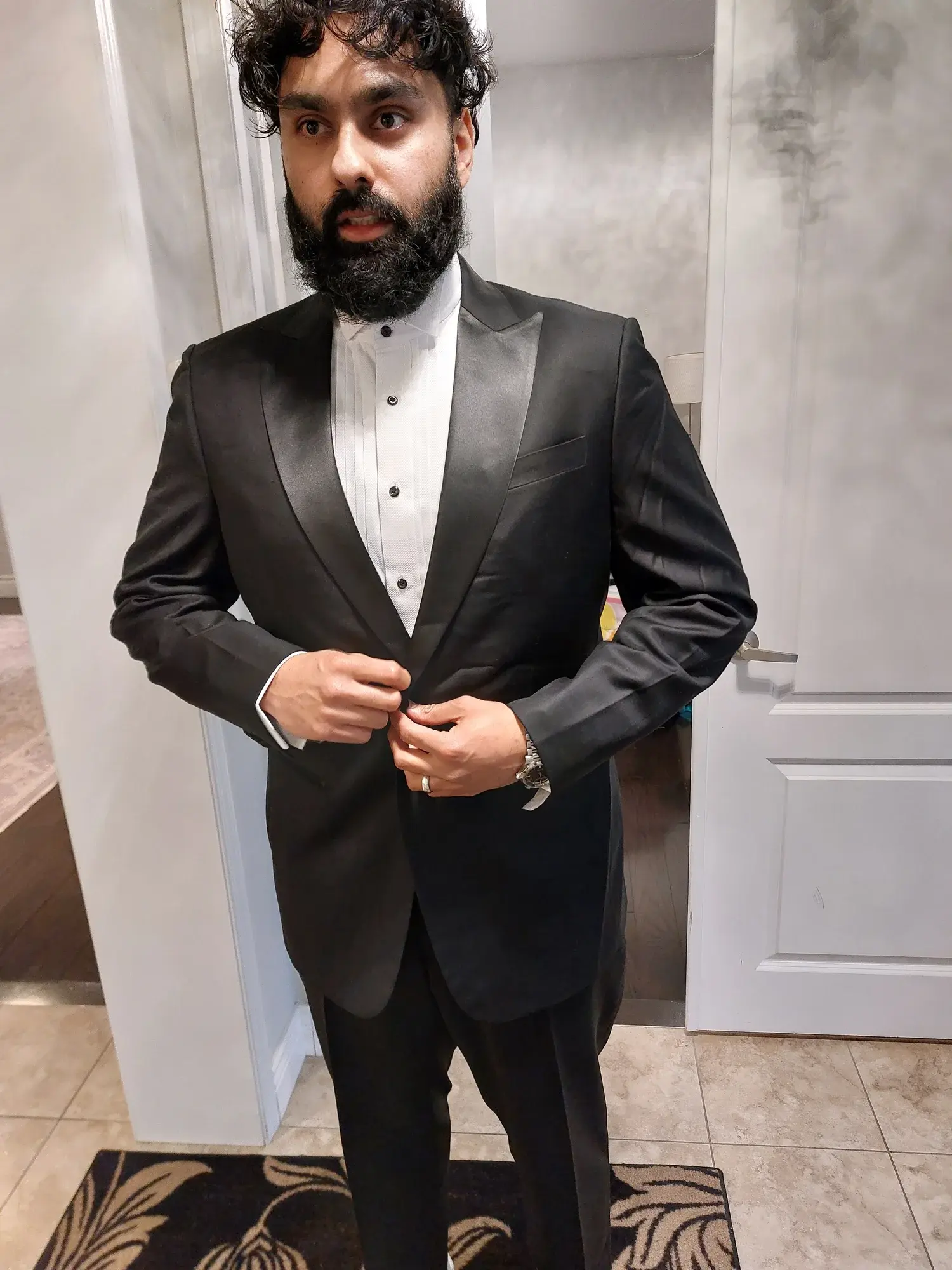 Black formalwear portrait